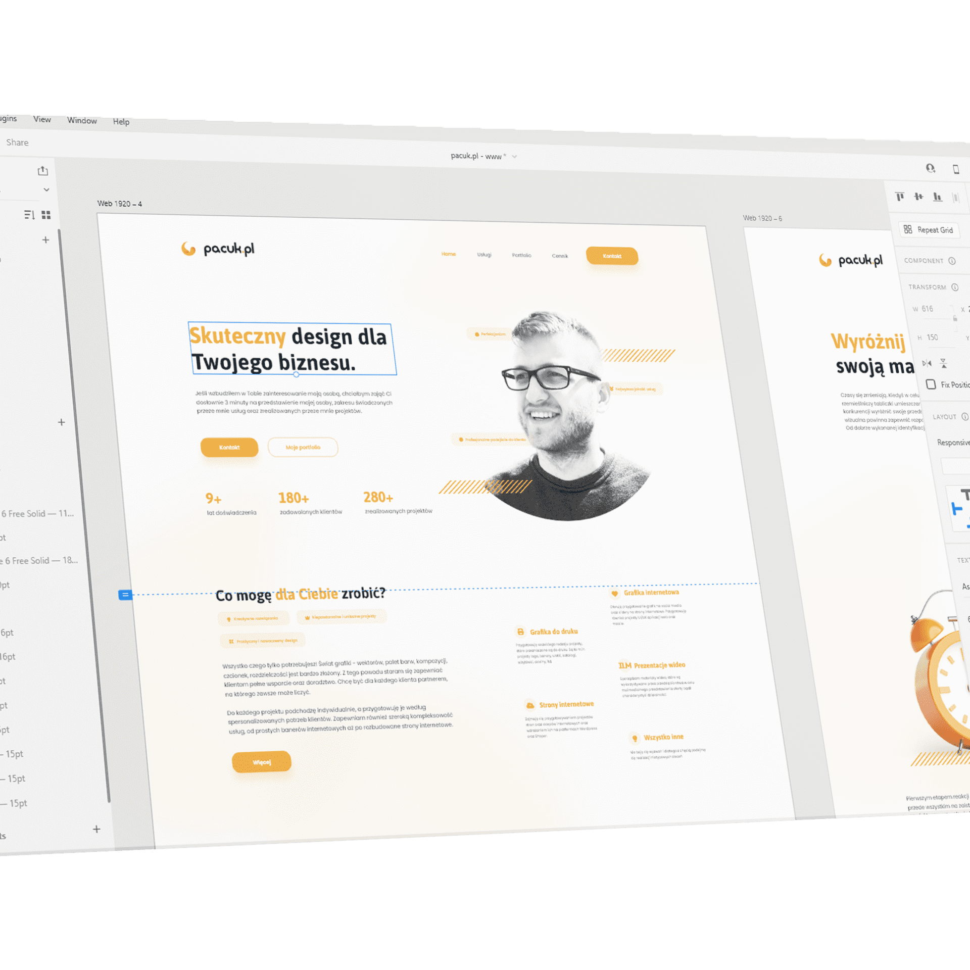 Strona internetowa - grafik komputerowy