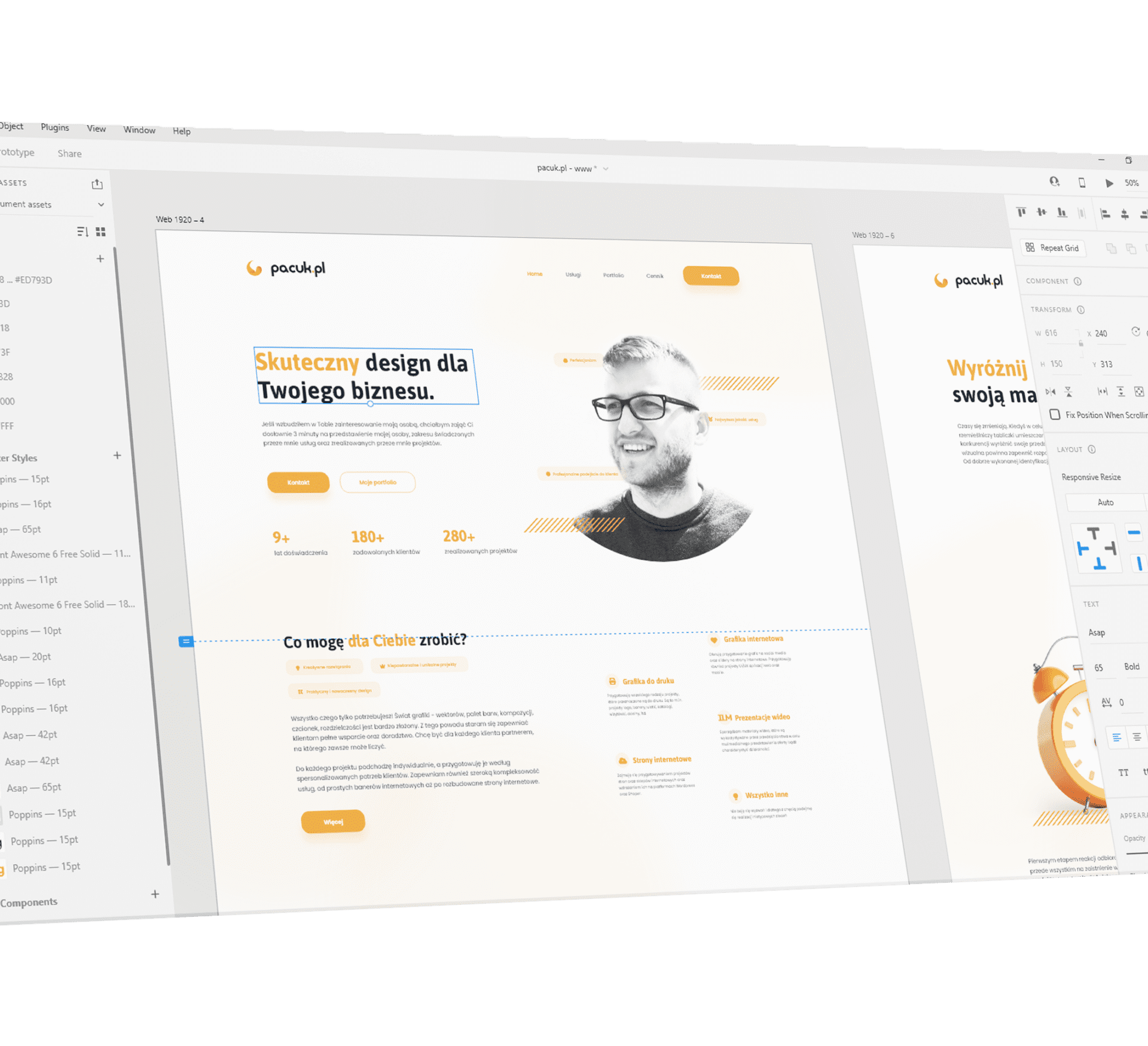 Strona internetowa - grafik komputerowy