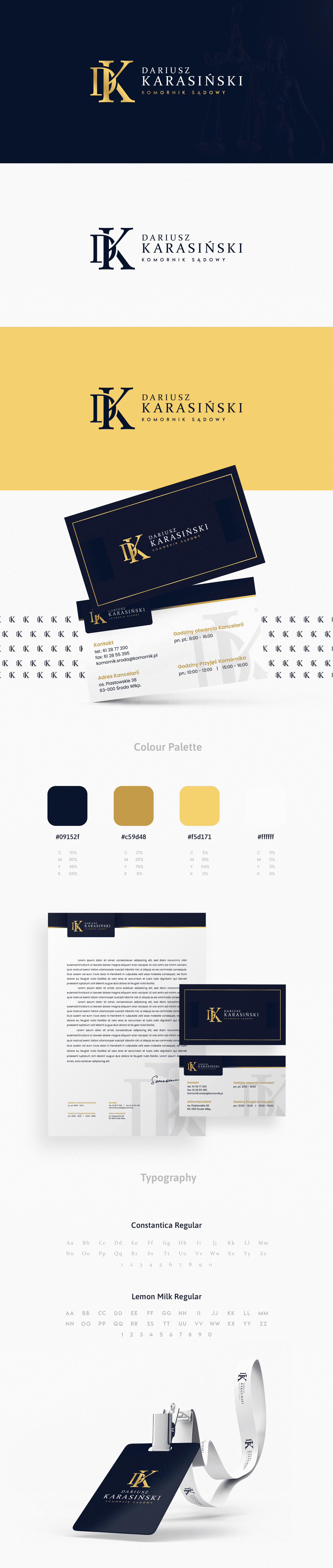 Dariusz Karasiński - logo, papier firmowy i wizytówki